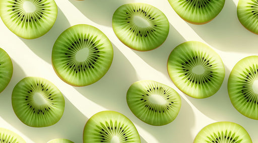 Tropical Kiwi Mural Wallpaper | Green, Yellow, Brown
