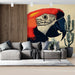 Colorful Parrot Mural Wallpaper | Red, Orange, Yellow, Blue