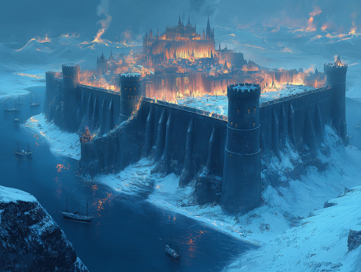 Frosty Fortress Mural Wallpaper