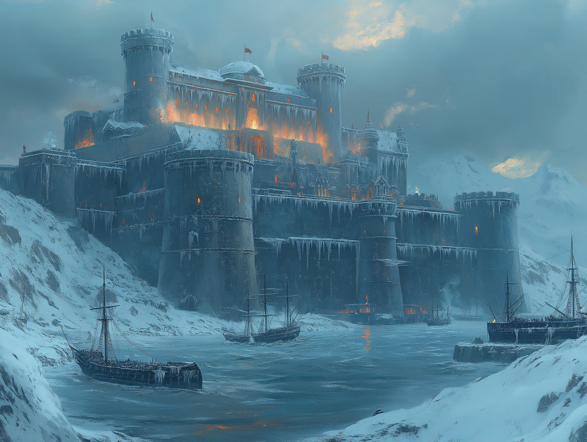 Frosty Fortress Mural Wallpaper