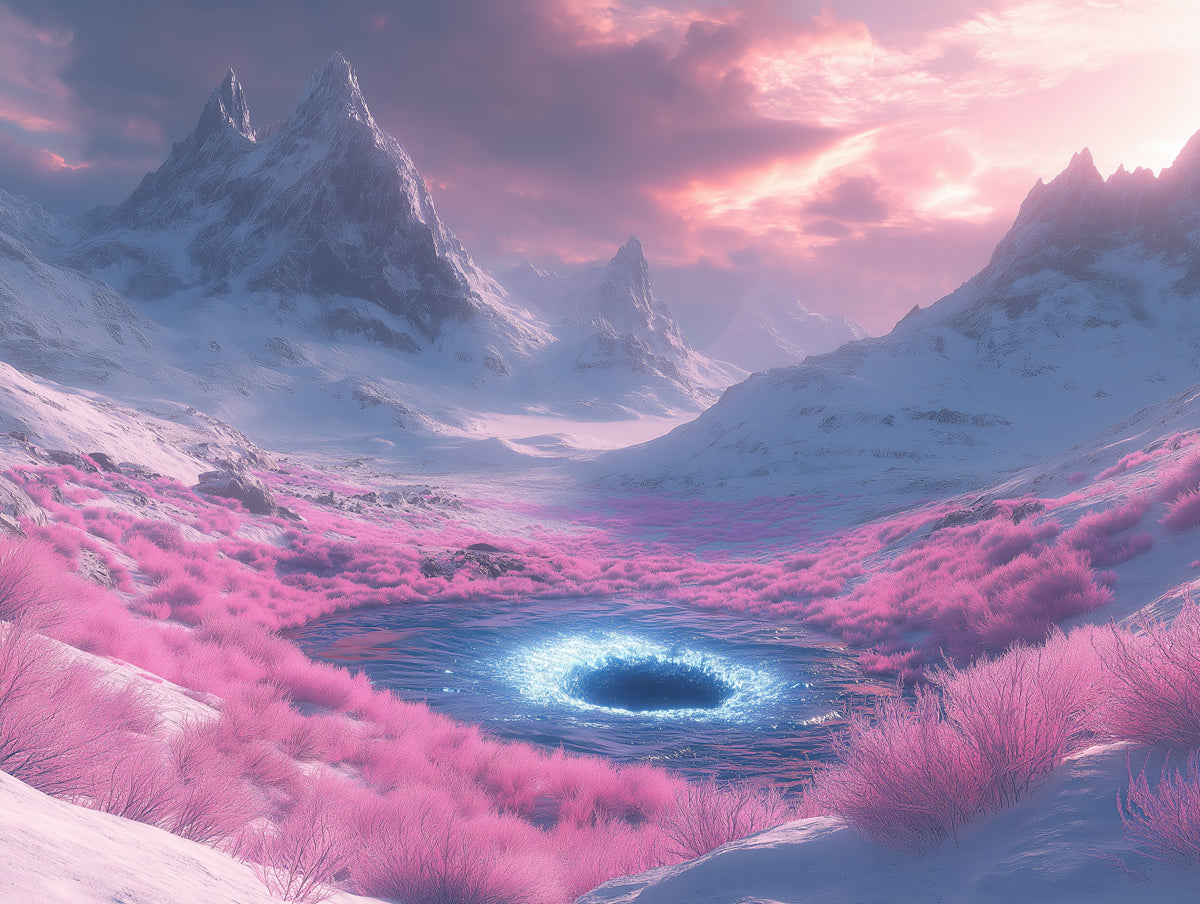 Enchanted Mountainscape Mural Wallpaper
