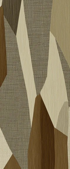 Abstract Geometric Fabric Patchwork Mural Wallpaper | Repeating Print, Earth Tones, Layered Textile Texture