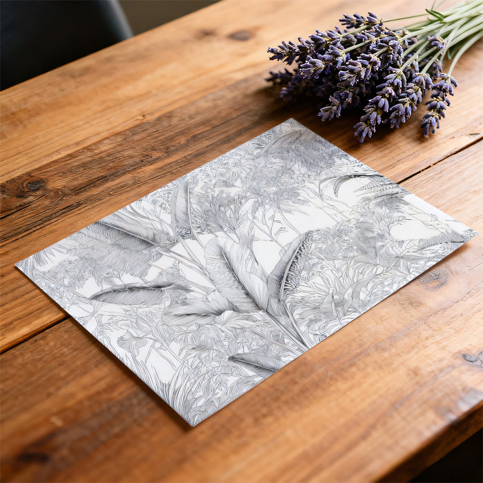 Intricate Palm Forest Mural Wallpaper | Fine Line Jungle Art