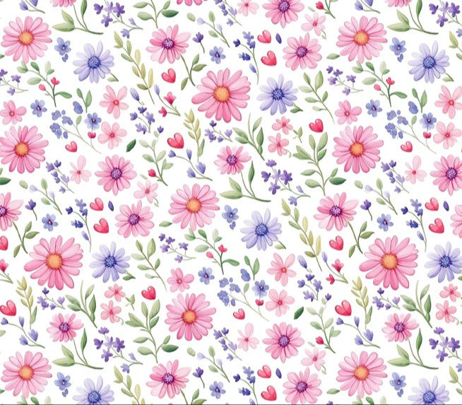 Watercolor Wildflower Meadow Mural Wallpaper — Whimsical Floral